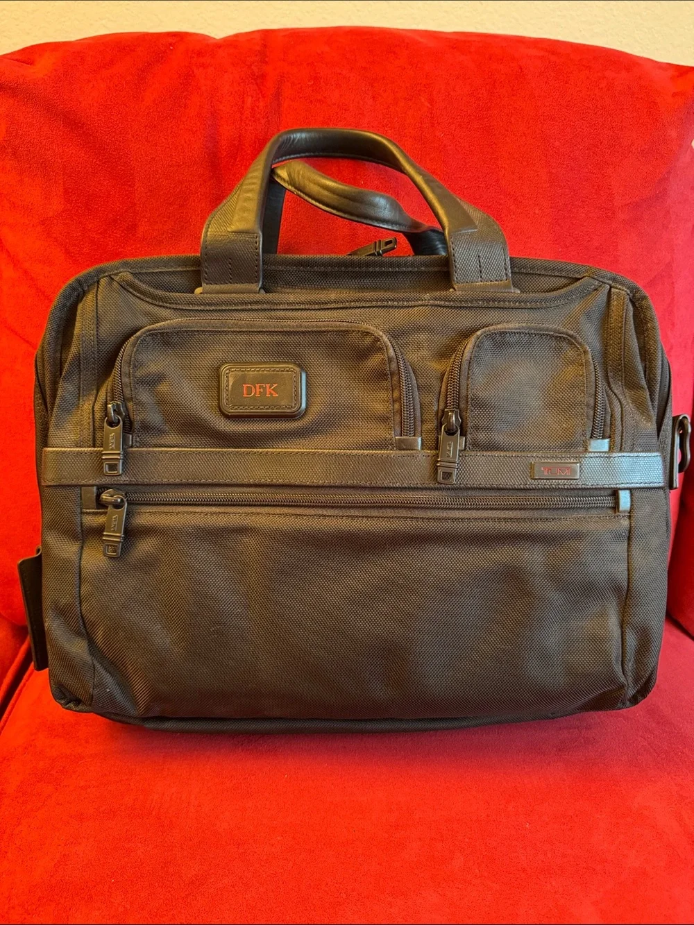 Tumi Black Men's Briefcase Laptop Bag